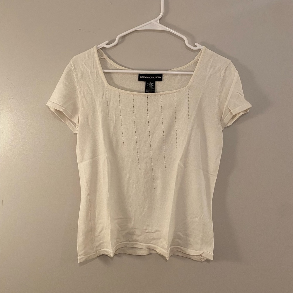 off-white square neck top